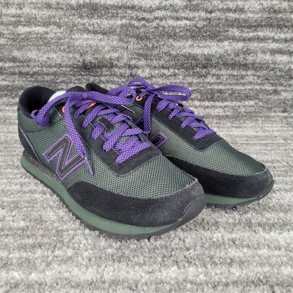 New Balance 501 Men's Sneakers Green Black Purple Laces Size 11.5 MZ501CKJ